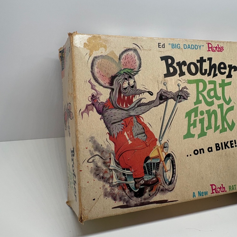 Vintage 1964 Ed Big Daddy Roth Revell Brother Rat Fink Box Manual Only - Picture 4 of 16